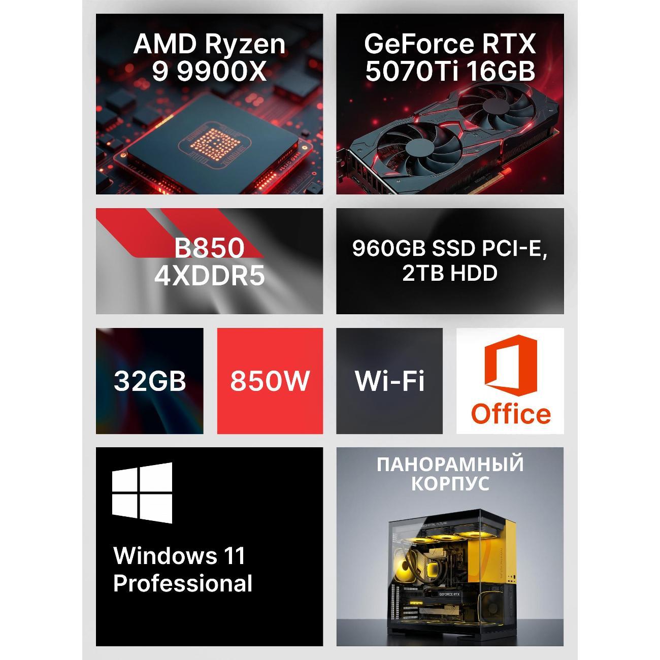 Системный блок Robotcomp Посейдон 2.0 V3 Aqua