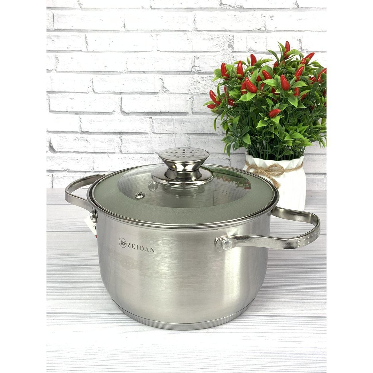 Кастрюля Zeidan 4 л из нержавеющей стали с крышкой Z-50284