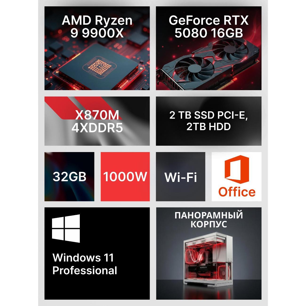 Системный блок Robotcomp Посейдон 3.0 V3 Aqua белый