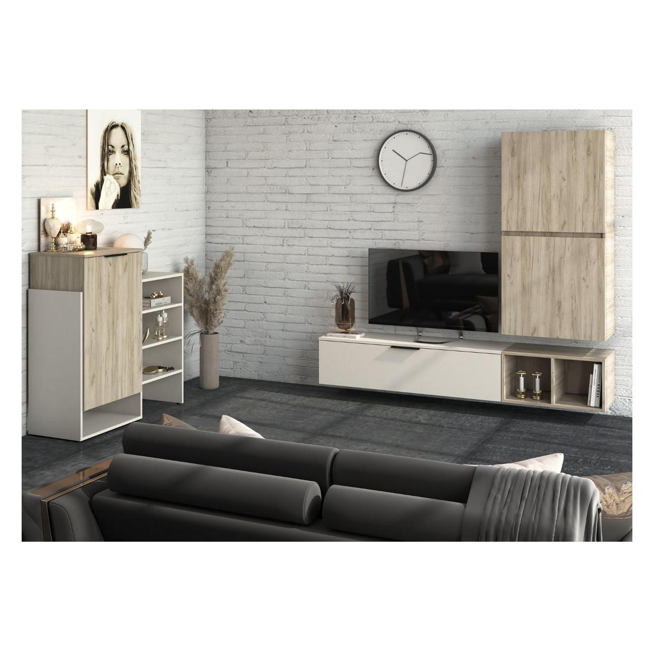 Комплект мебели для гостинной МК Стиль Гостиная НМ-001 с тумбой-комодом