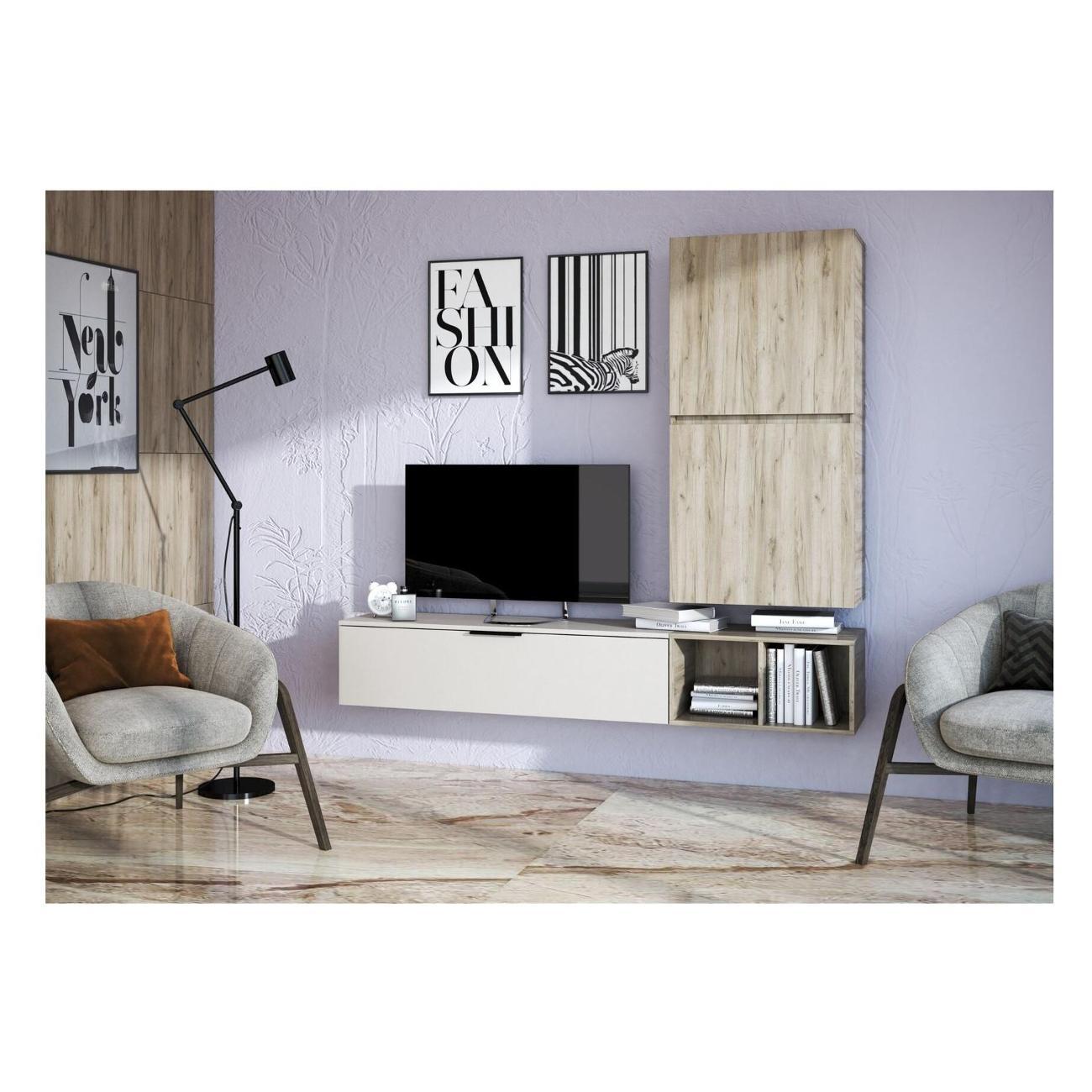 Комплект мебели для гостинной МК Стиль Гостиная НМ-001 с тумбой-комодом