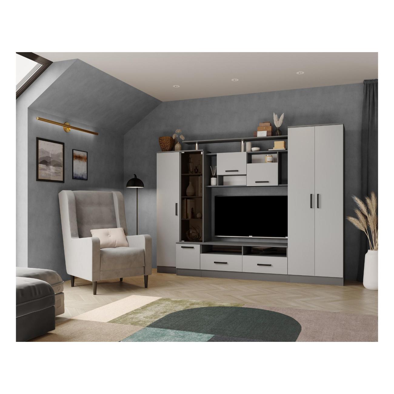 Комплект мебели для гостинной ТЭКС мебель Готовая стенка для гостиной