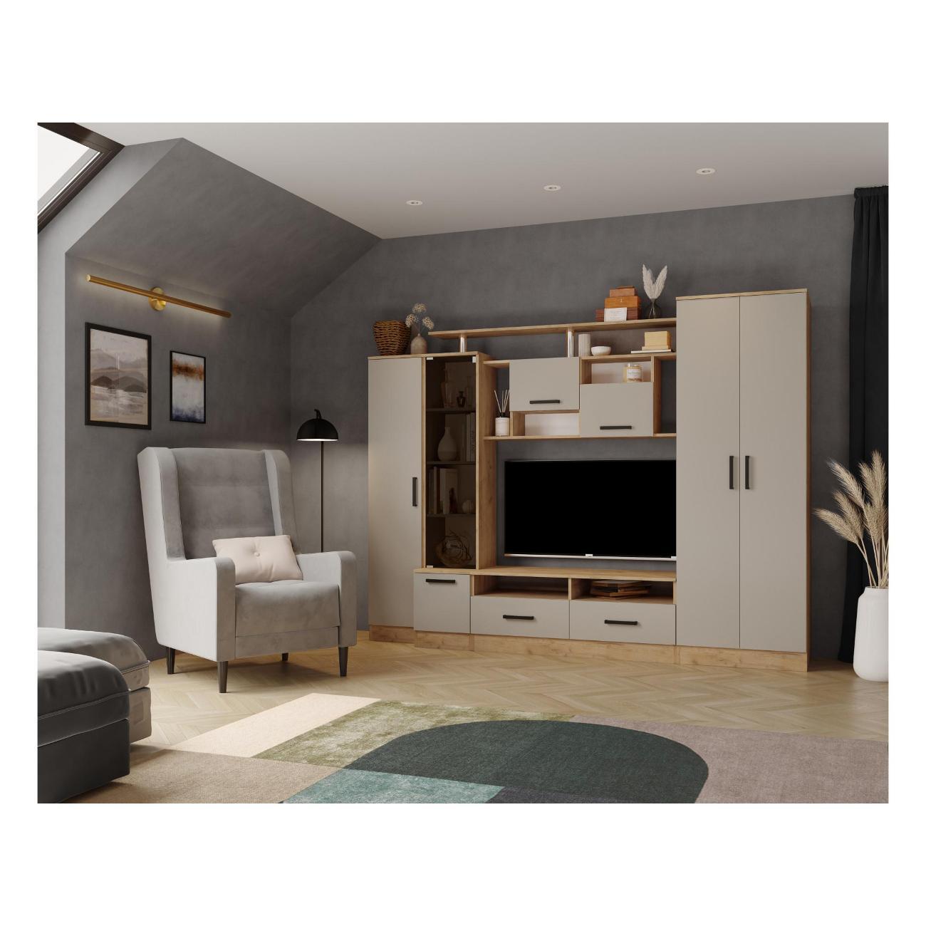 Комплект мебели для гостинной ТЭКС мебель Готовая стенка для гостиной