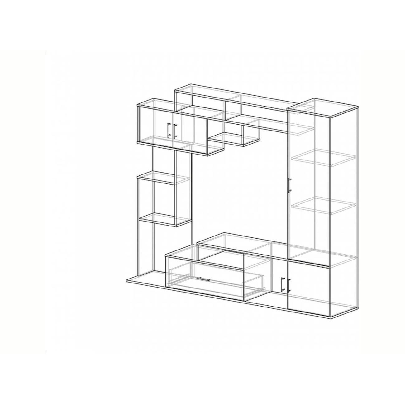 Комплект мебели для гостинной Эра Гостиная из ЛДСП