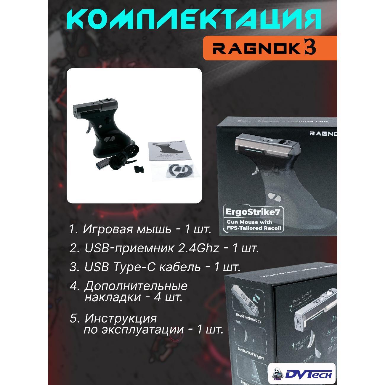 Компьютерная мышь беспроводная RAGNOK 3