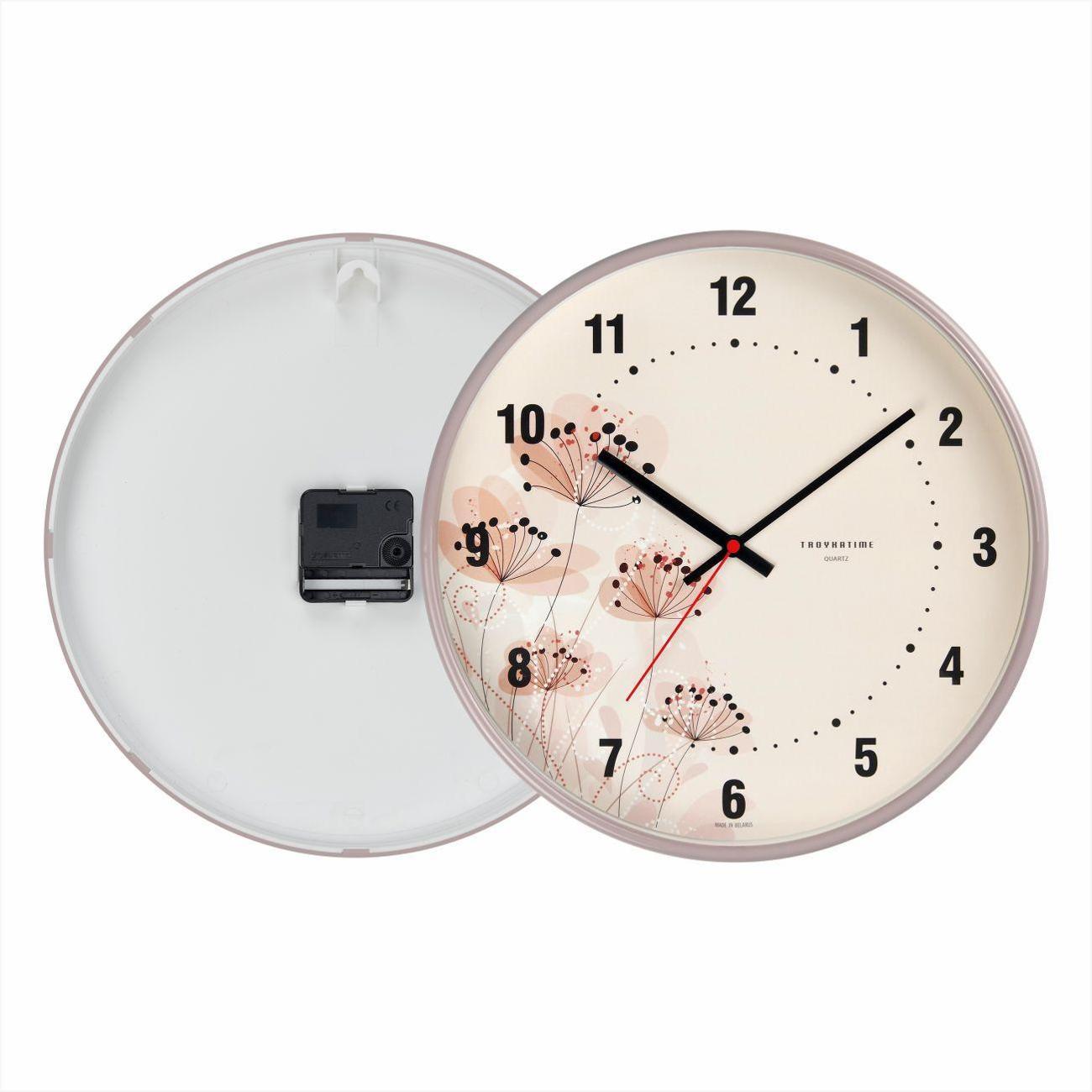 Часы настенные TROYKATIME Цветы