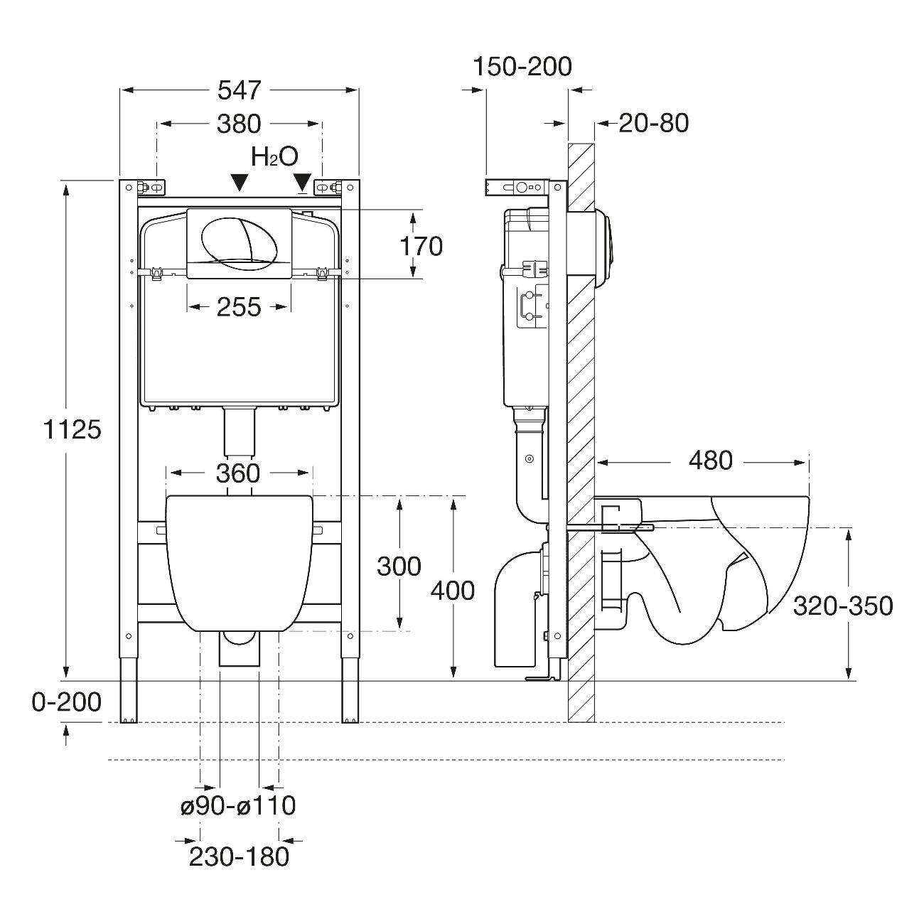 Система инсталляций и смыва Roca 7893104110