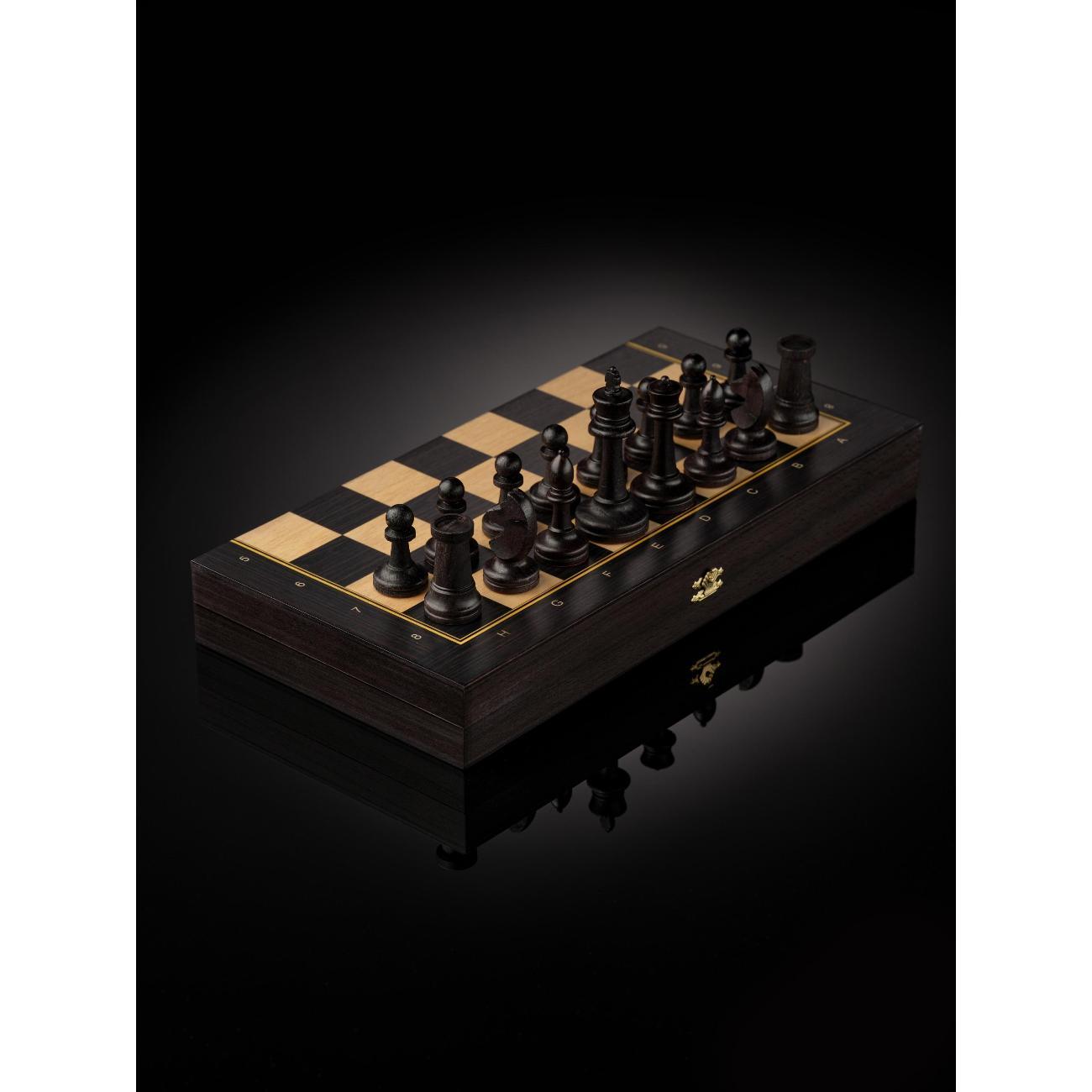 Шахматы WoodGames деревянные подарочные с размером клетки 40х40 мм