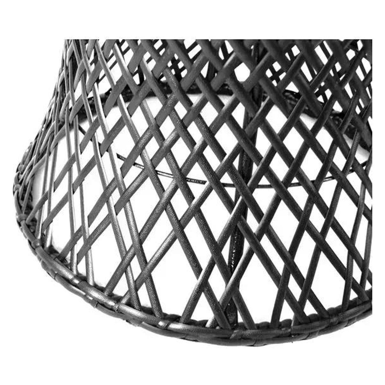 Стол M-Group Стол Бонго макси чёрный ротанг, 0,56 м, МДФ