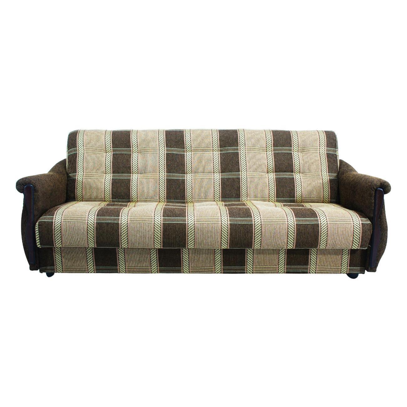 Диван МЕБЛАЙНС Уют прямой раскладной шениил клетка, 140