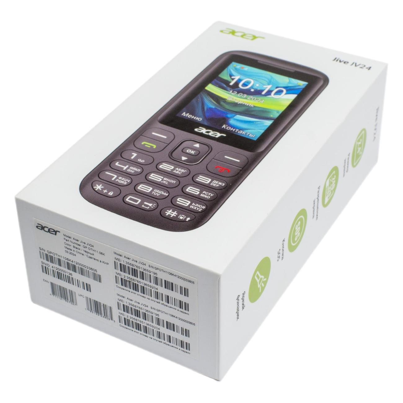 Мобильный телефон Acer Jive JV24 черный