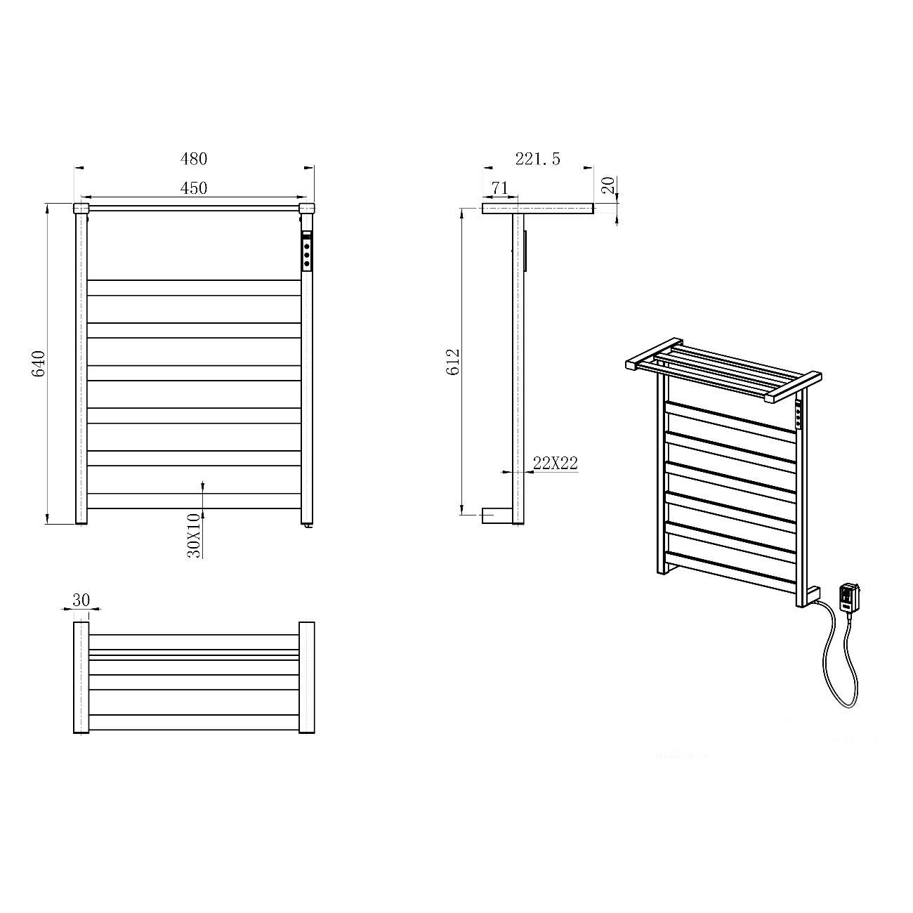 Полотенцесушитель WONZON & WOGHAND WW-A1026