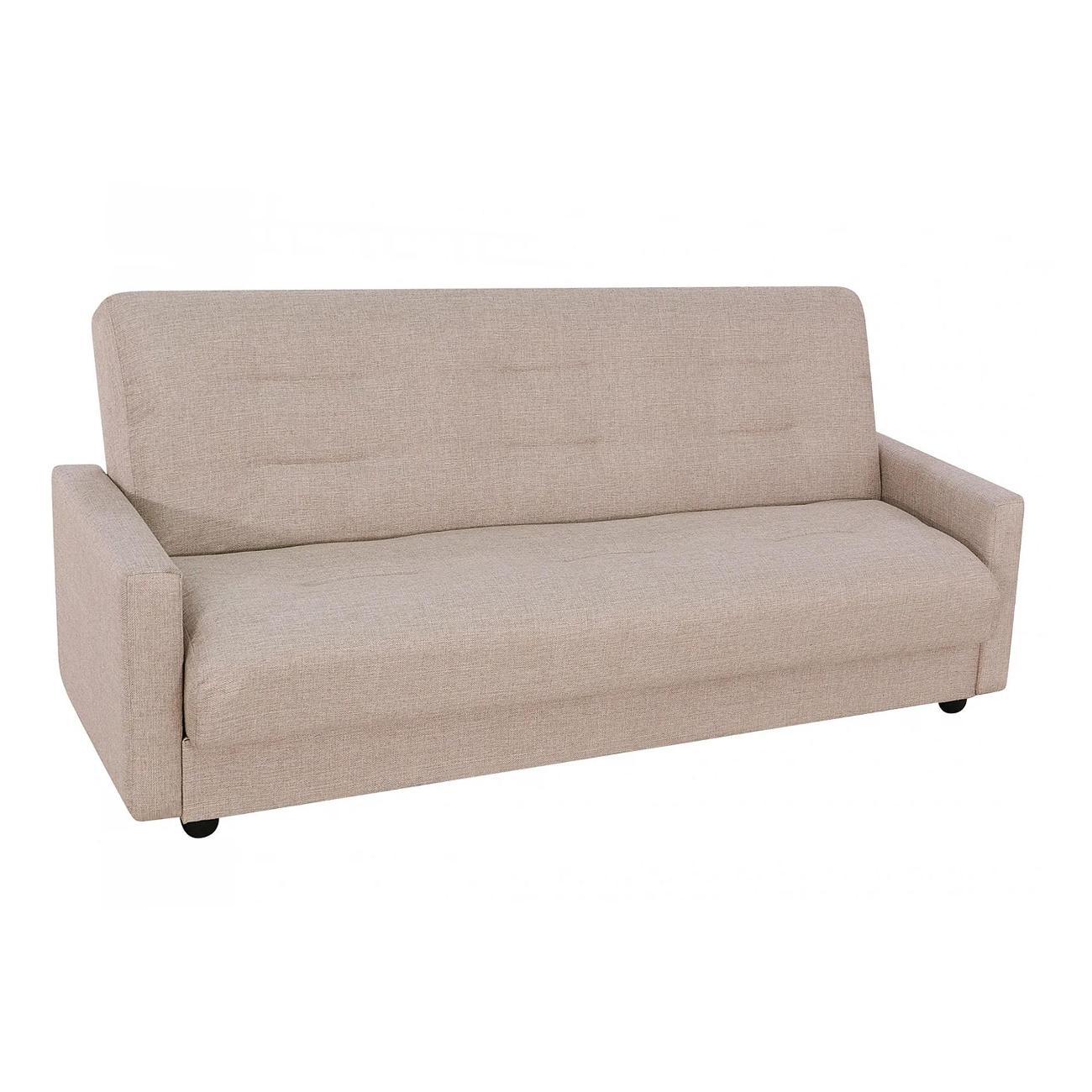 Диван МЕБЛАЙНС Милан прямой раскладной бежевый, 140