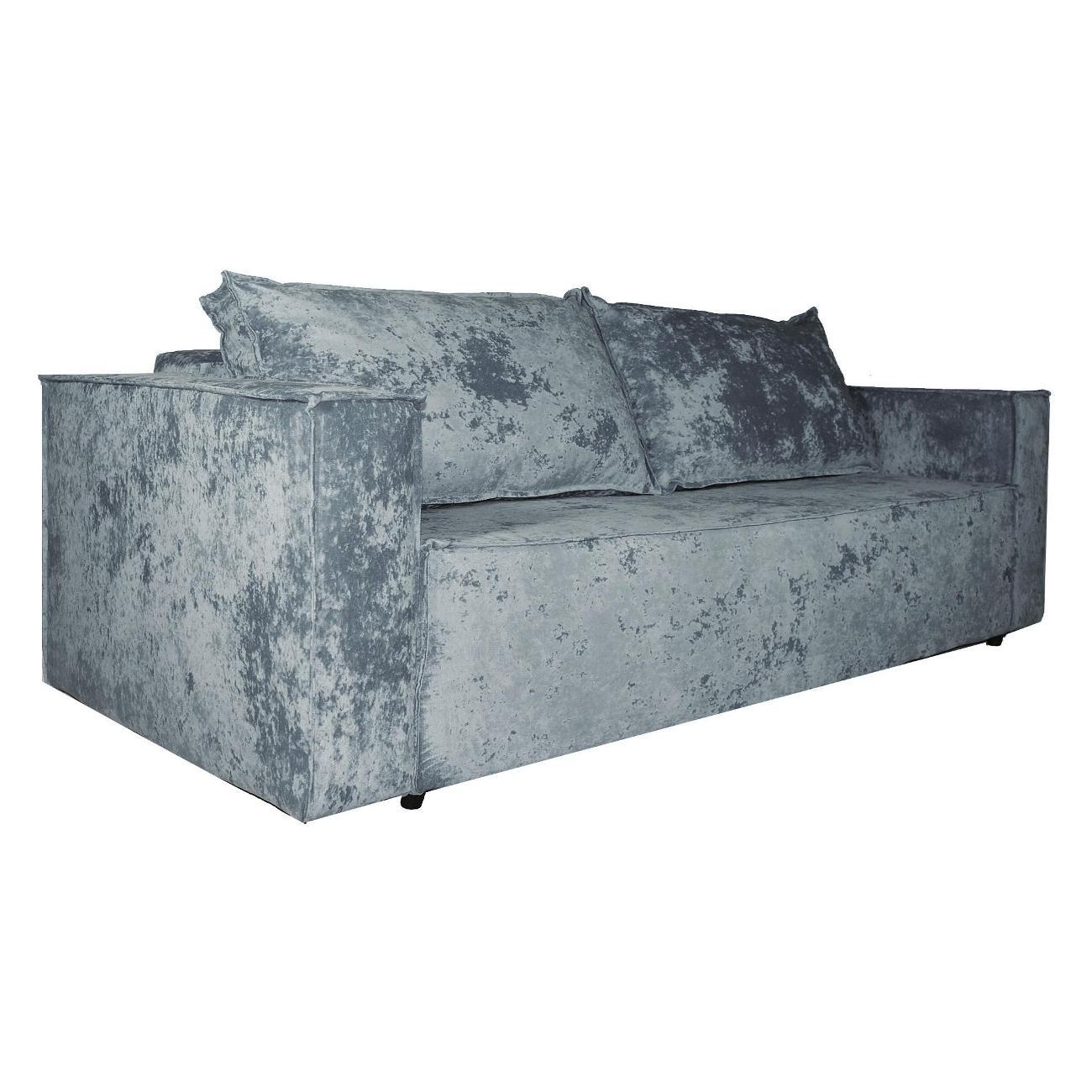 Диван МЕБЛАЙНС Лофт Люкс прямой раскладной, плюш серый, 140