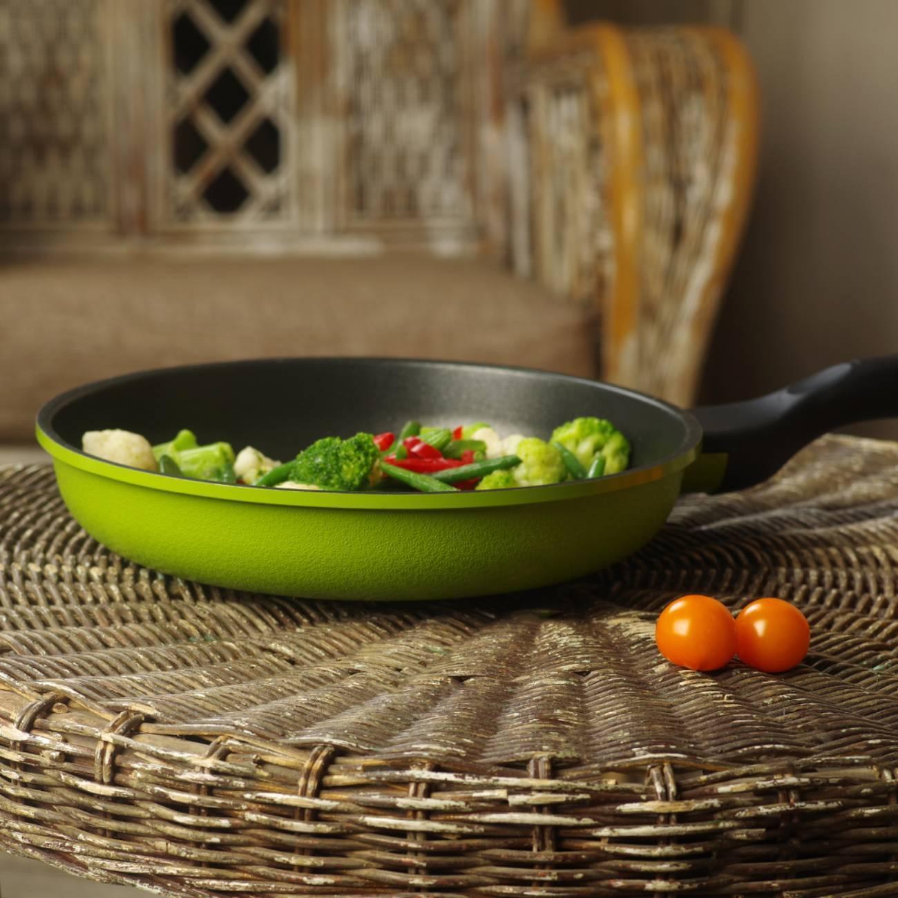 Сковорода FISSMAN CITRUS 28 см зеленая (14224)