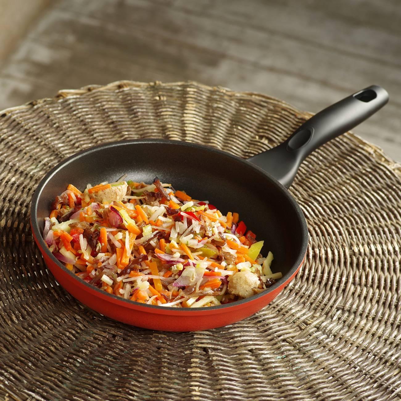 Сковорода FISSMAN CITRUS 24 см оранжевая (14232)