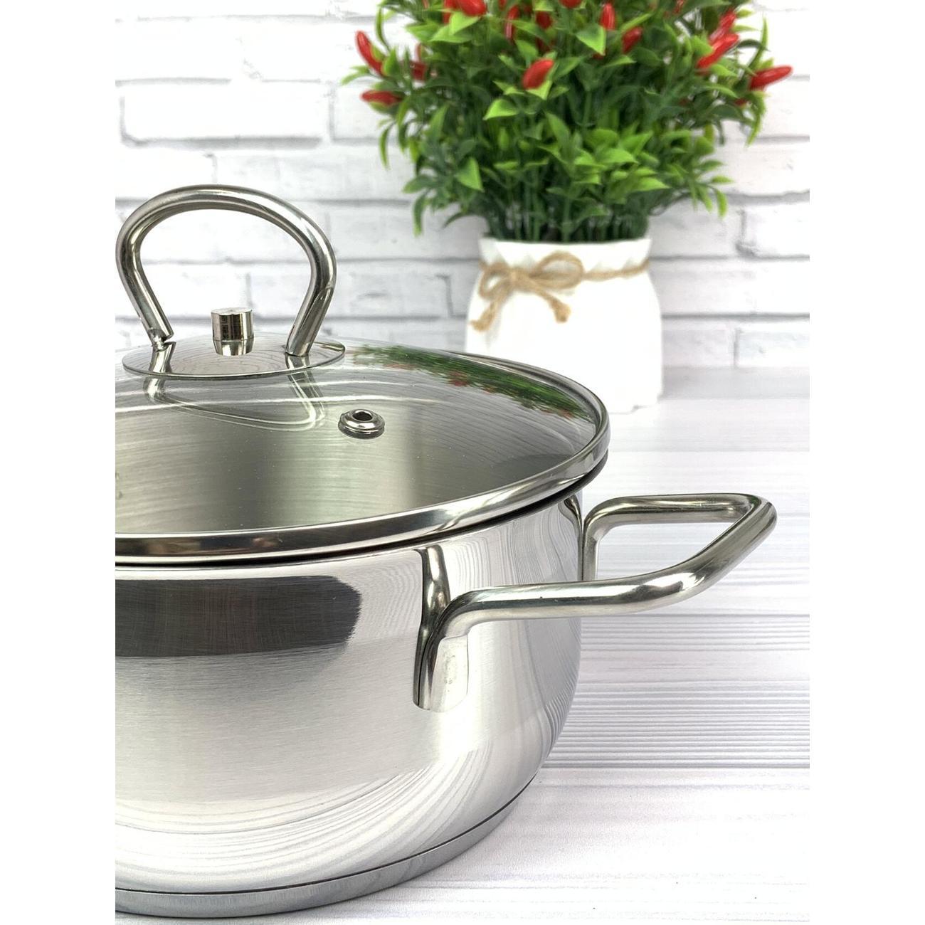 Кастрюля Zeidan 800мл из нержавеющей стали с крышкой (Z-501087)