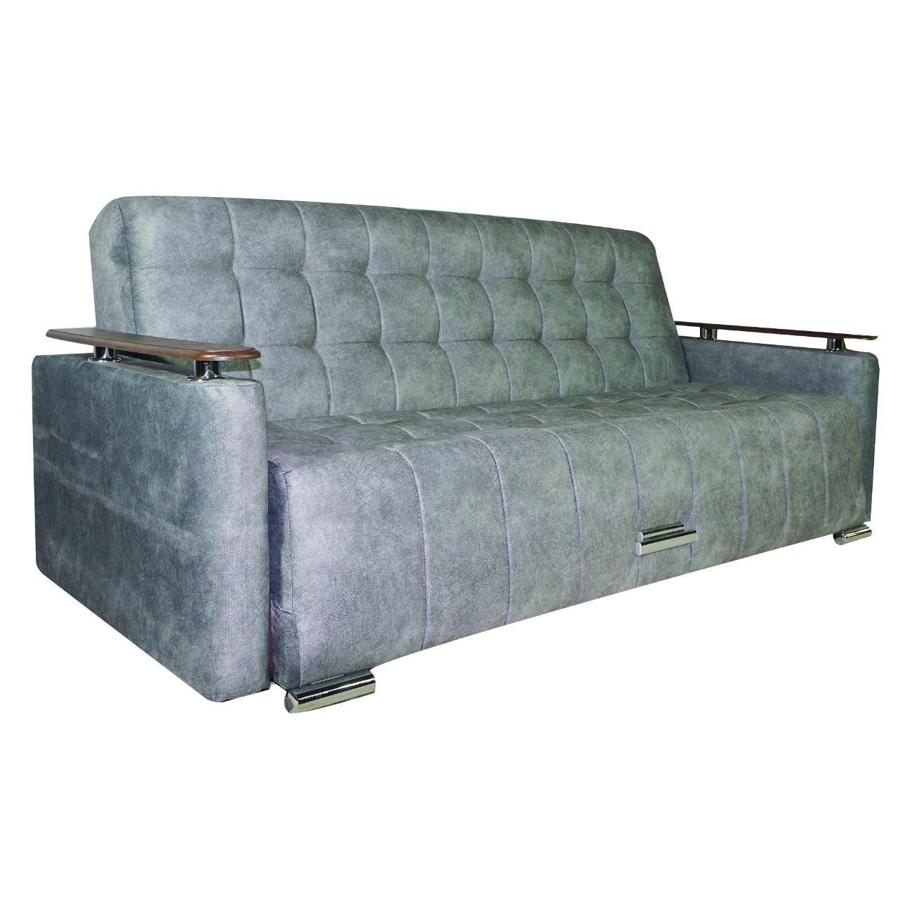 Диван МЕБЛАЙНС Мадрид прямой раскладной, рогожка серая, 125