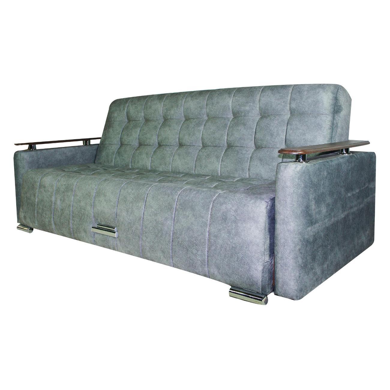 Диван МЕБЛАЙНС Мадрид прямой раскладной, рогожка серая, 125