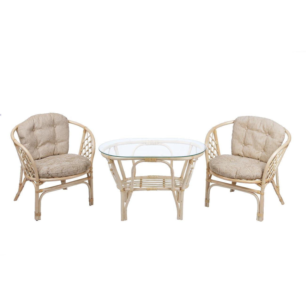 Стол журнальный Мебель Солнца Багама стол овальный из ротанга, цвет натуральный