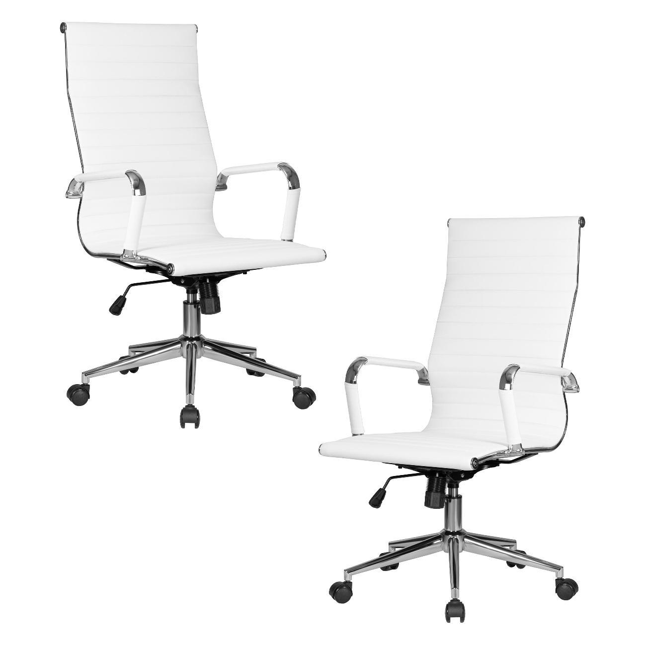 Кресло компьютерное DOBRIN CLARK SIMPLE белый 2шт