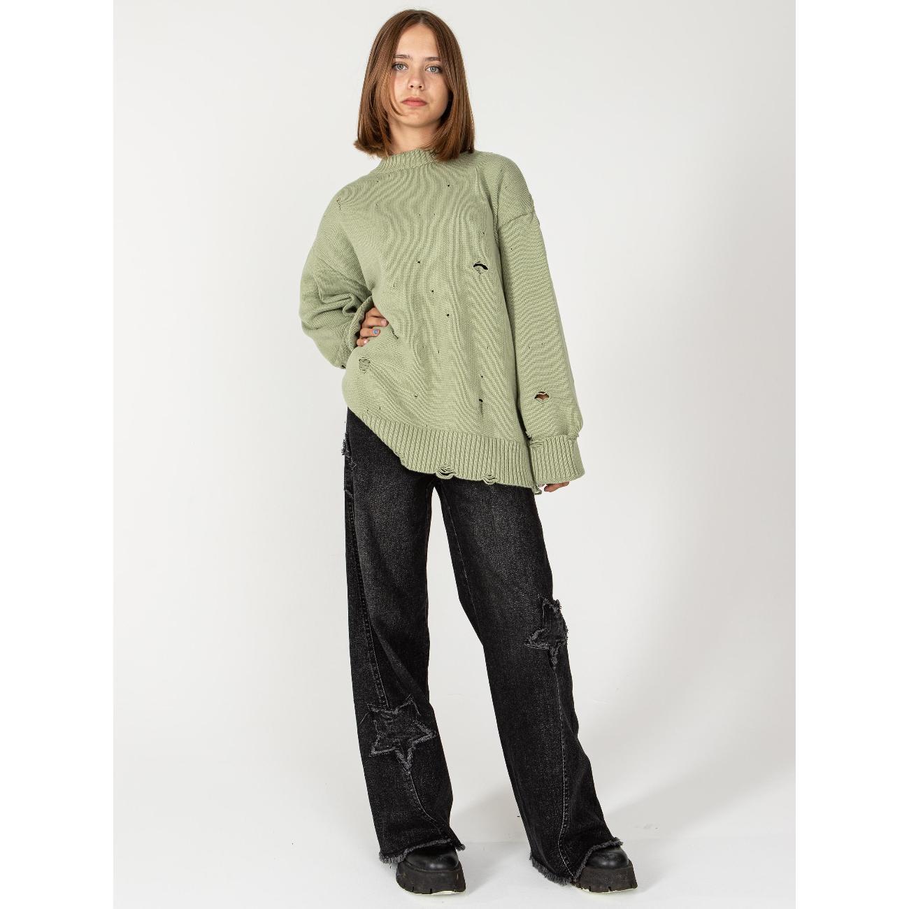 Джинсы для детей MCK MUSTI для девочки подростка арт. 98966 черный 29 размер