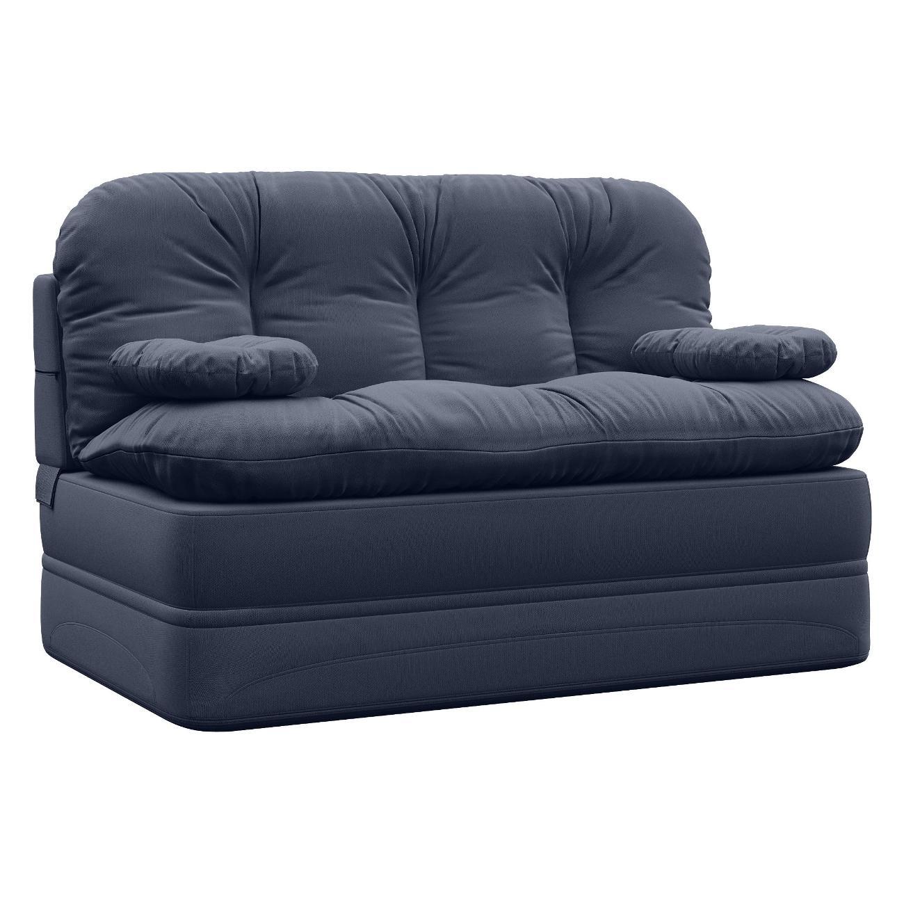Диван бескаркасный Div-one Клиффорд Мини синий, диван прямой