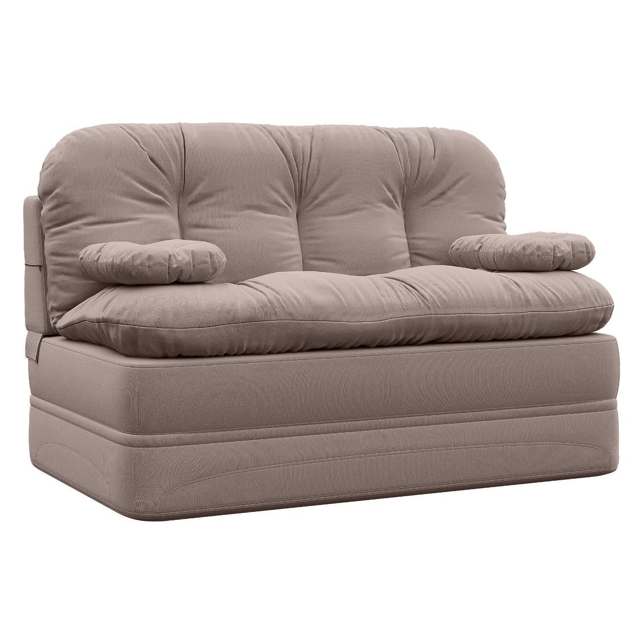 Диван бескаркасный Div-one Клиффорд Мини какао, диван прямой фото