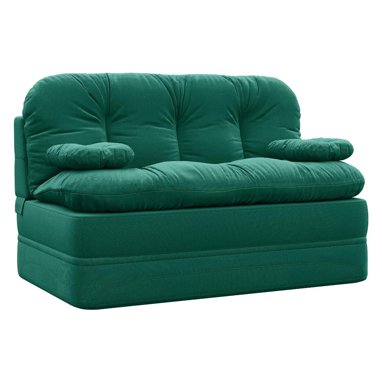 Диван бескаркасный Div-one Клиффорд Мини зеленый, диван прямой фото