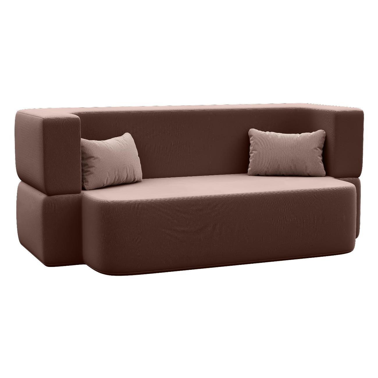 Диван бескаркасный Div-one Дадли Лайт шоколадный, диван прямой фото