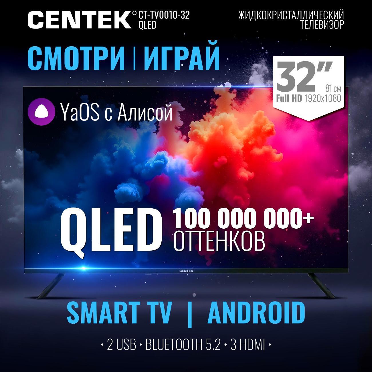 Телевизор Centek CT-TV0022-32 QLED