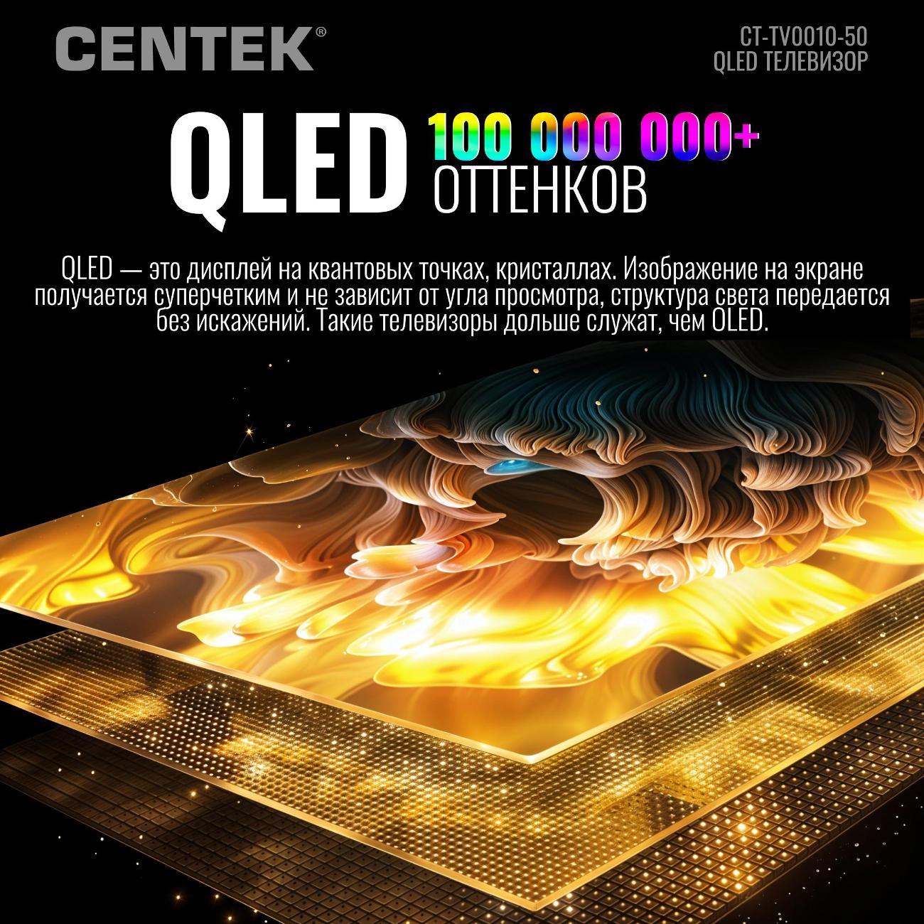 Телевизор Centek CT-TV0022-50 QLED