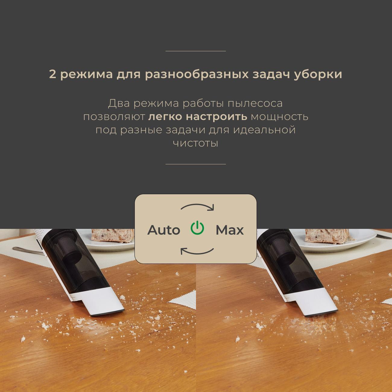 Пылесос автомобильный, аккумуляторный Tineco Go mini Pet