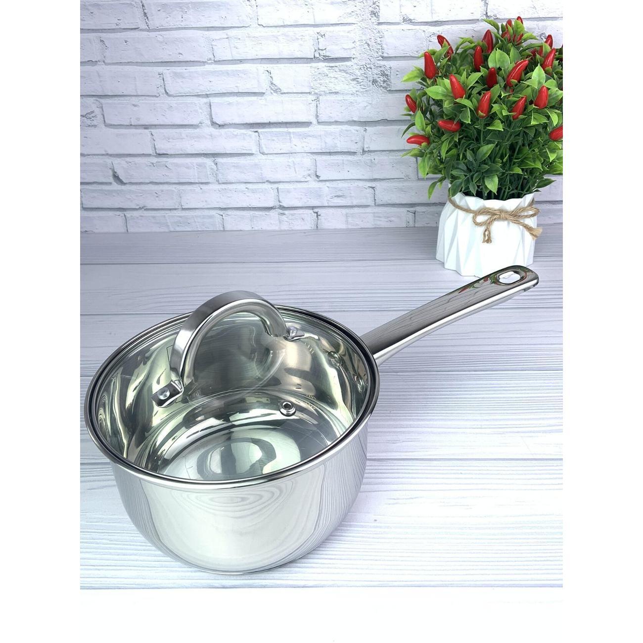 Ковш Эко-Поставка с крышкой 1.9л из нержавеющей стали (005441)