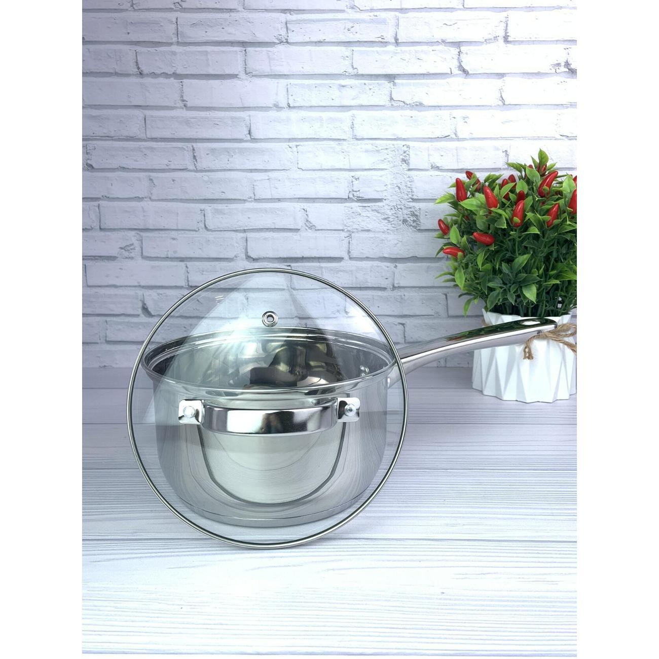 Ковш Эко-Поставка с крышкой 1.9л из нержавеющей стали (005441)