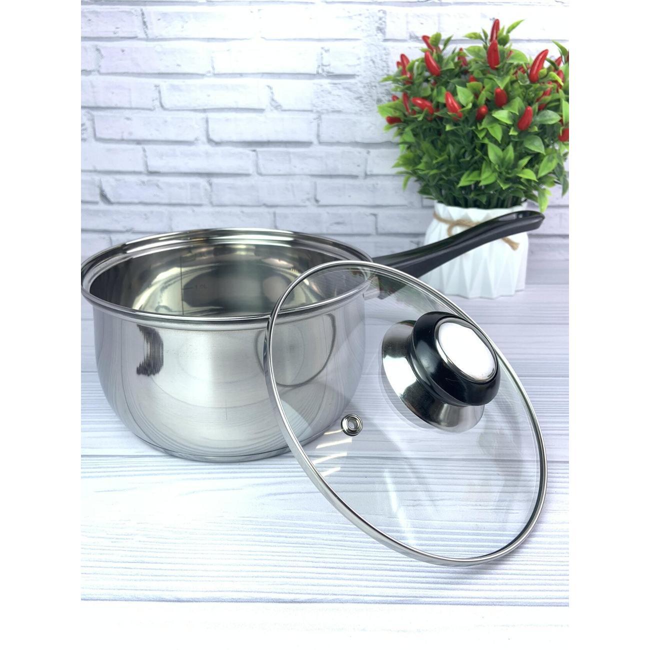 Ковш Эко-Поставка с крышкой 1.9л из нержавеющей стали (009356)