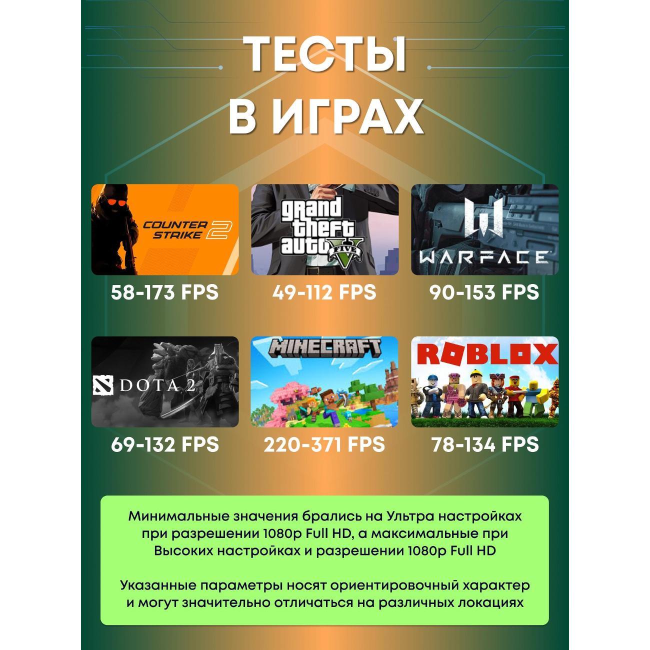 Системный блок БиГ! Комп Colibri Black 1030 - W11 90h81.1l