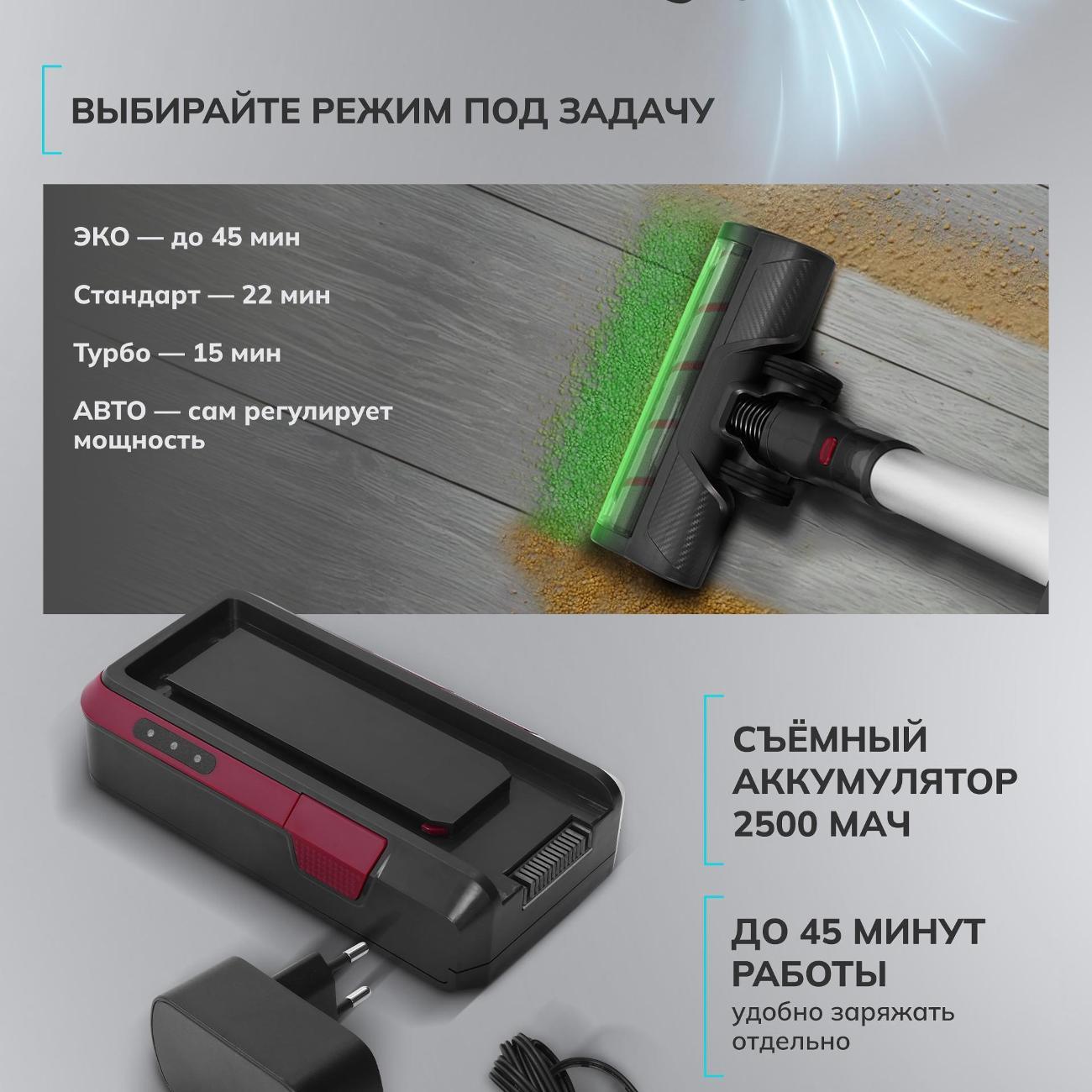 Пылесос вертикальный FELFRI ылесос вертикальный беспроводнойFWVC-007