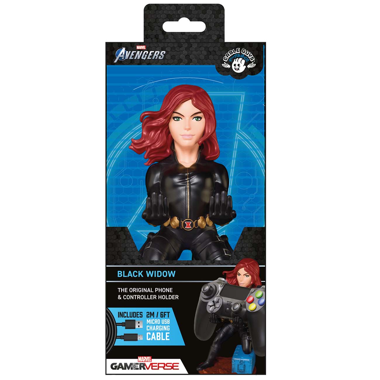Держатель для геймпада Exquisite Gaming Cable Guy: Black Widow