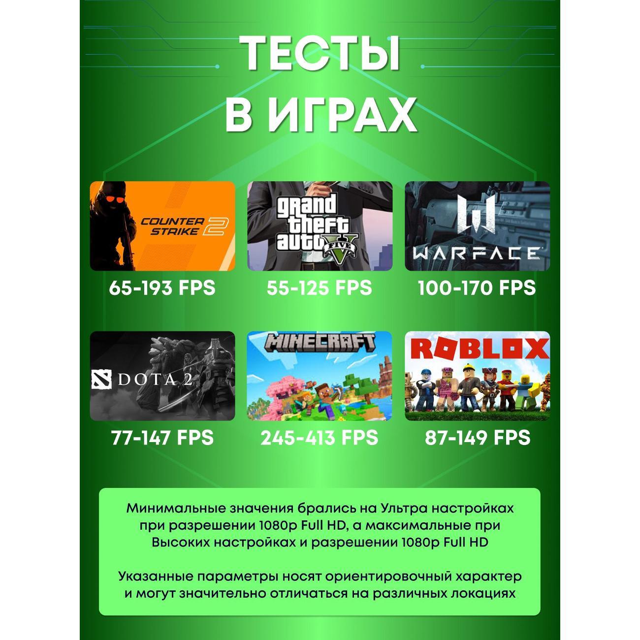 Системный блок БиГ! Комп Colibri White 1050ti - W11 90h81.1s