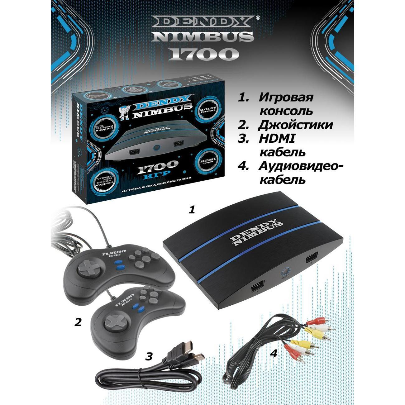 Ретроконсоль Dendy Dendy Nimbus 1700 HDMI