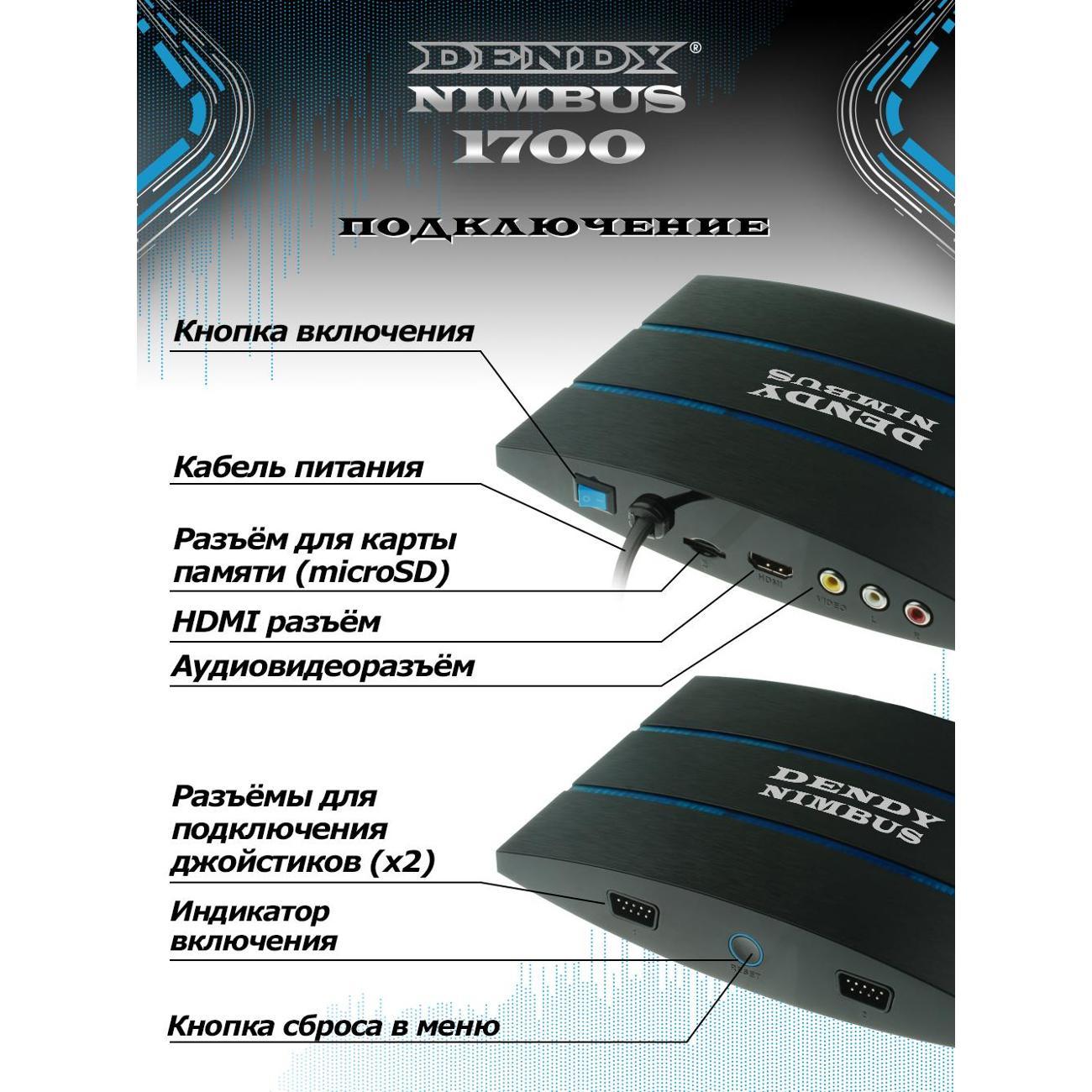 Ретроконсоль Dendy Dendy Nimbus 1700 HDMI