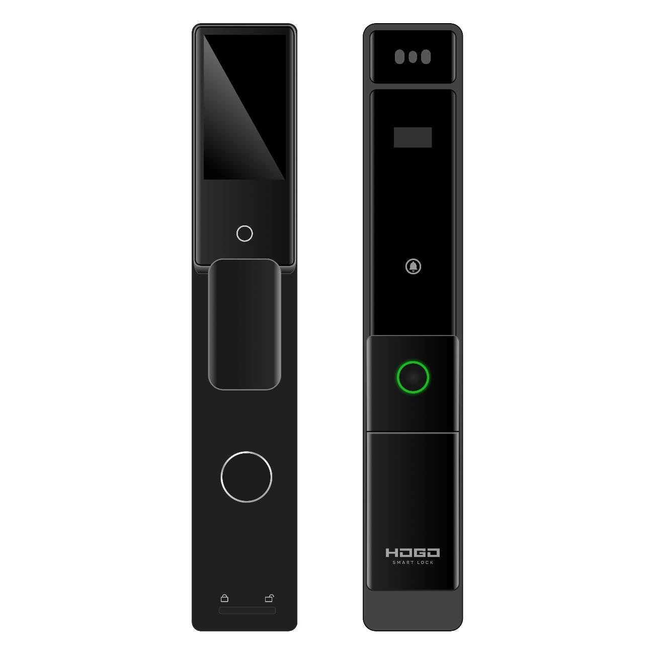 Умный электронный замок ХОГО Smart Lock HOGO Face ID, PIN-код, отпечаток пальца, карта доступа или стикер для смартфона V08 HgV08