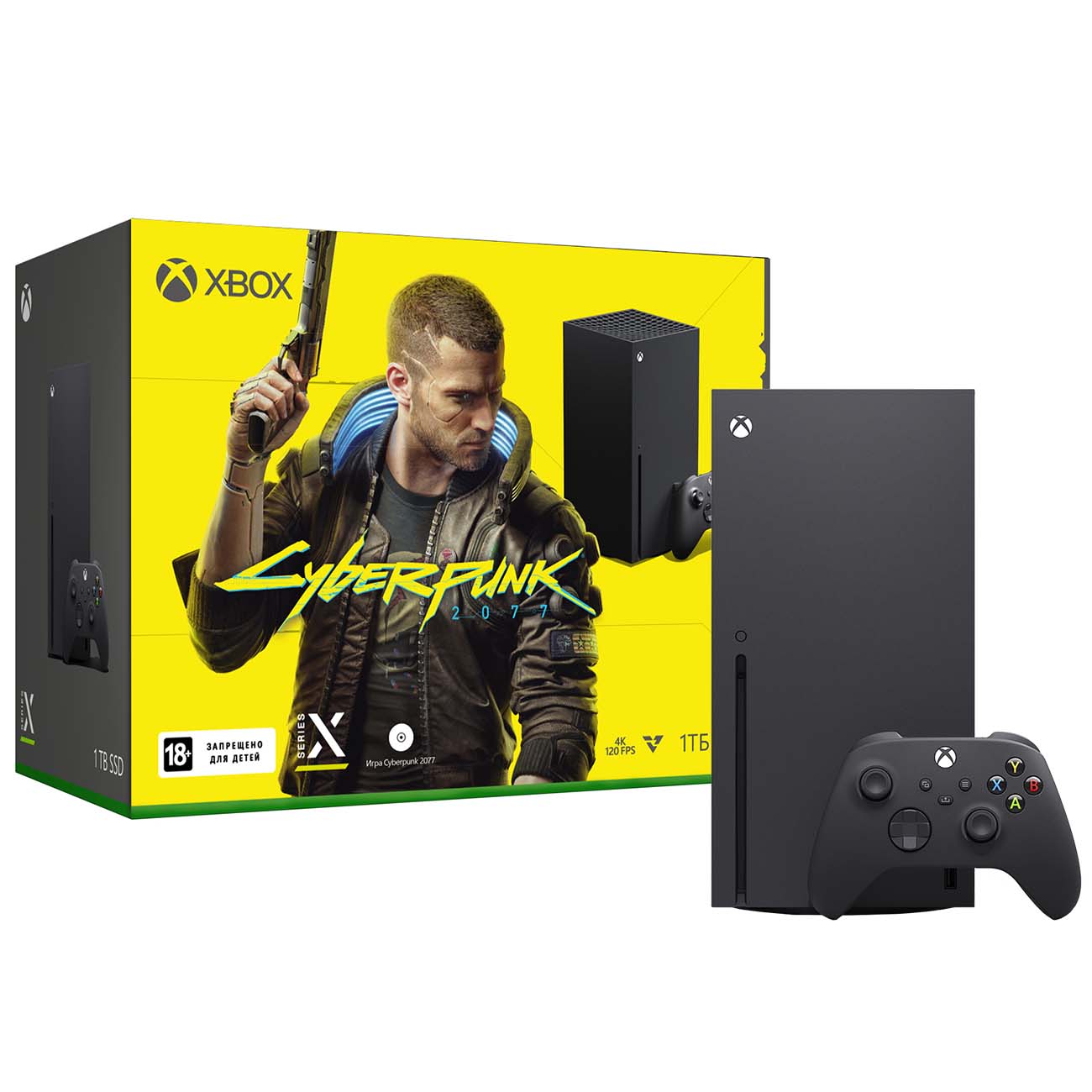 Игровая приставка Microsoft 1TB + Cyberpunk 2077