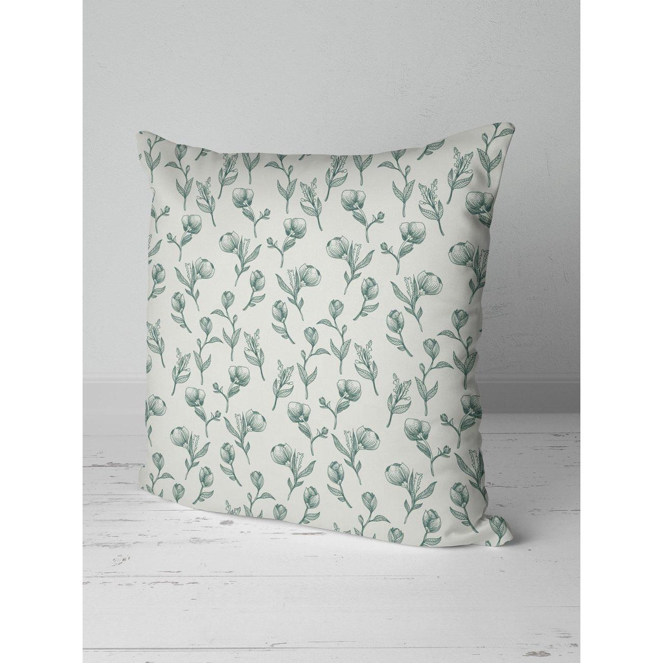 Подушка PrintyFull Ботанический узор: цветы FP10512402