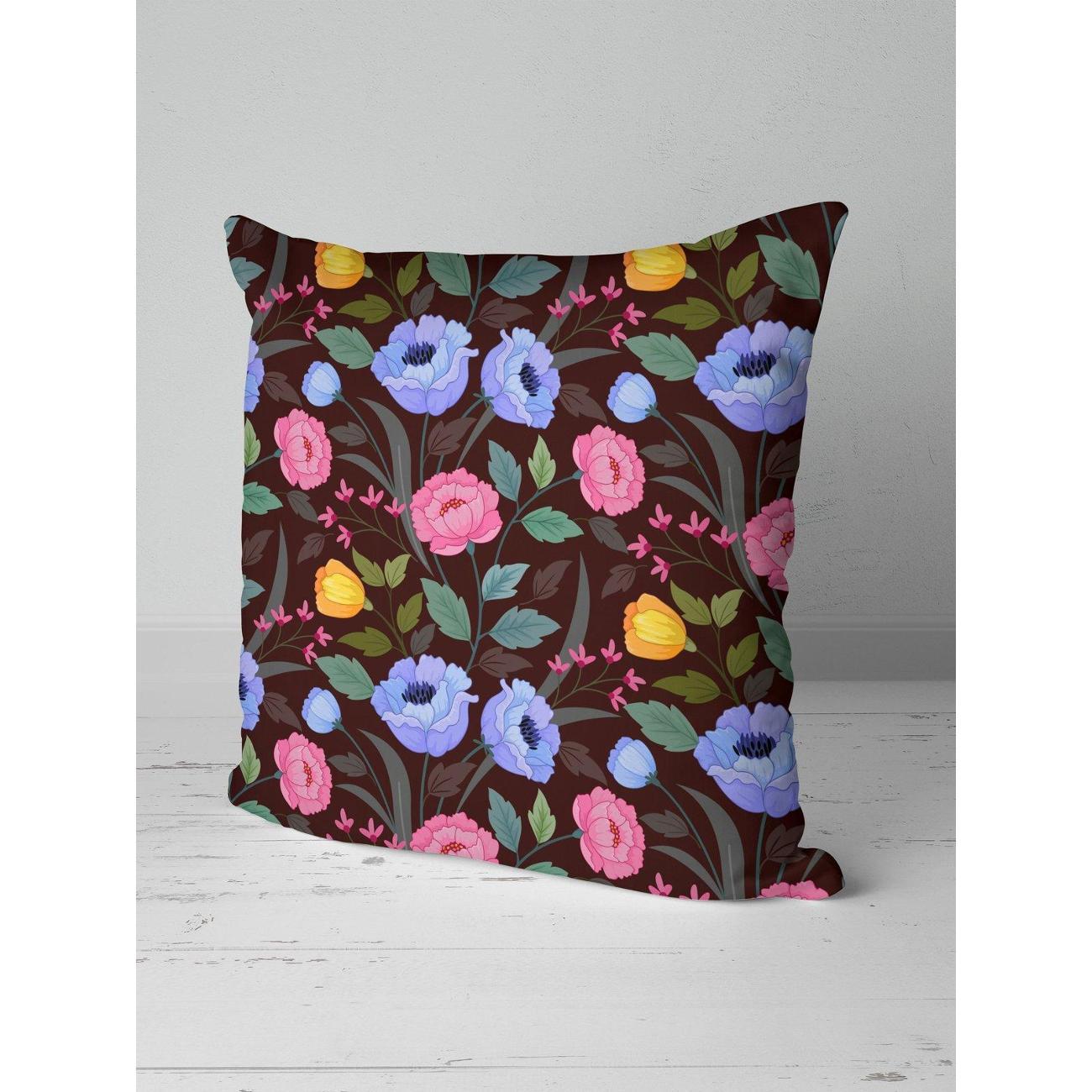 Подушка PrintyFull Цветочный узор: розовые FP10973396