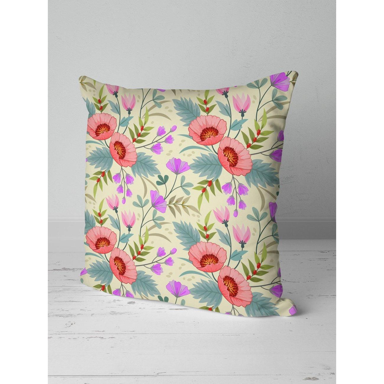 Подушка PrintyFull Цветочные мотивы: розовые FP10973401