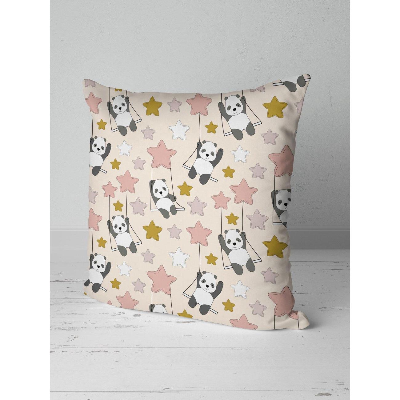 Подушка PrintyFull Панды на качелях среди FP10540389