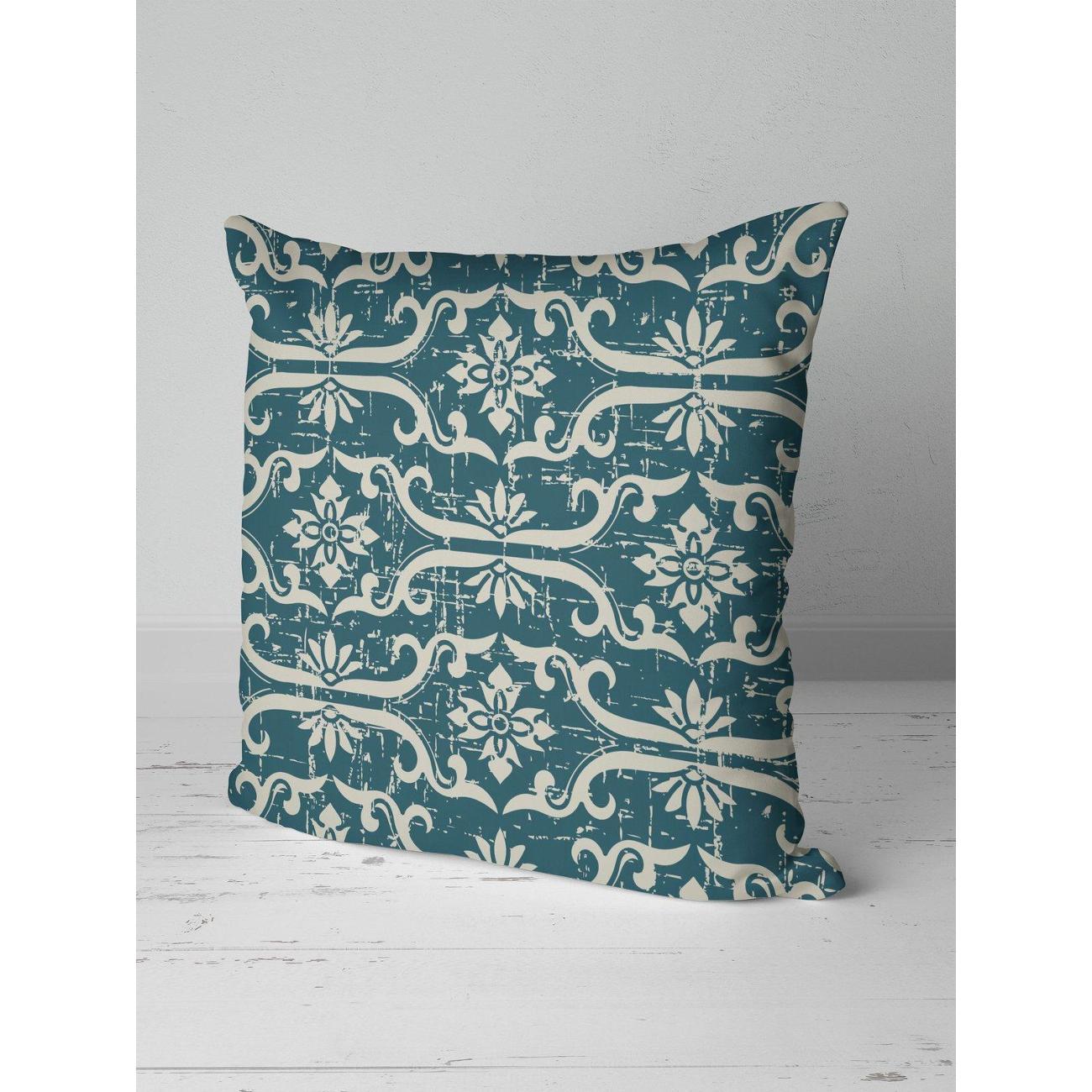 Подушка PrintyFull Тёмно-синий фон с белыми FP11041057