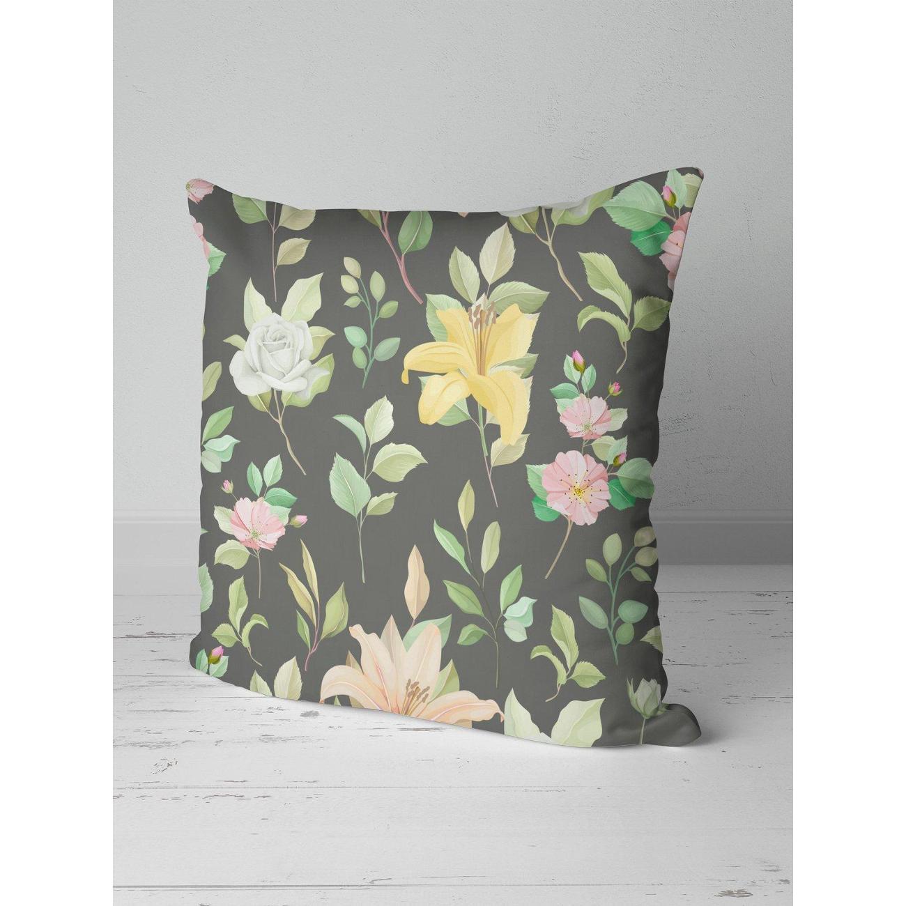 Подушка PrintyFull Цветочный узор: розы FP10543760